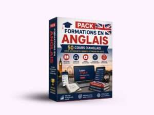 Pack Formations en Anglais : 50 Cours d’Anglais sous Différents Formats et Packs de Tests